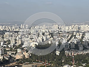 Aerial view of Tel Aviv in Israel