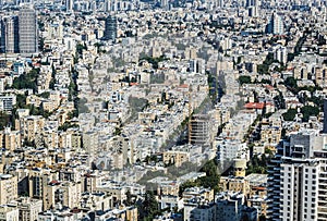 Aerial view of Tel Aviv, Israel