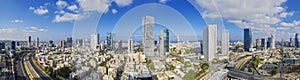 Tel Aviv Skyline Aerial View, Tel Aviv Cityscape Panorama At Day, Israel