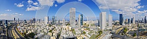 Aerial View Of Tel Aviv Skyline, Tel Aviv Cityscape Panorama, Israel