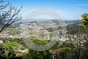 Aerial view of Tenoes at Sanctuary of Bom Jesus do Monte - Braga, Portugal