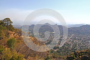 Aerial view of Tepoztlan  near cuernavaca, morelos XIV