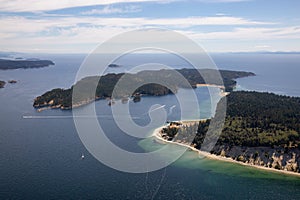 Aerial view of Thormanby Island