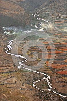 Aerial View of Tibet