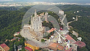 Aerial view of Tibidabo