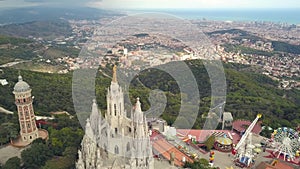 Aerial view of Tibidabo