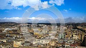 Aerial view to Asmara capital of Eritrea