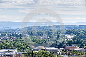 aerial view to Belfort France