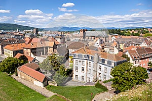 aerial view to Belfort France
