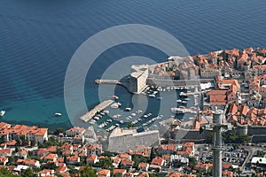 Aerial view to Dubrovnik. Croatia