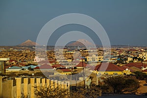 Aerial view to Hargeisa, biggest city of Somaliland Somalia