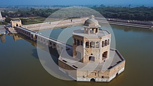 Aerial View to the Hiran Minar Mughal era complex in Sheikhupura, Pakistan photo
