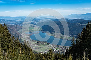 Lake Ossiach in Carinthia, South of Austria photo