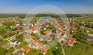 Aerial View to Leobendorf , Bavaria, Germany photo