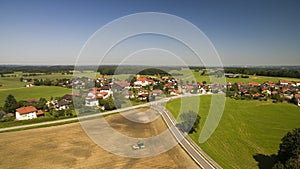 Aerial View to Leobendorf , Bavaria, Germany photo