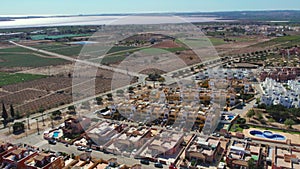 Aerial view to the Los Montesinos suburb.