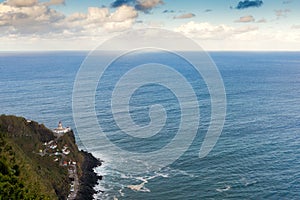 Aerial view to Nordeste lighthouse photo