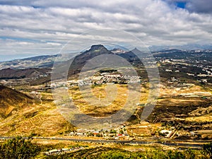 Aerial view to the Roque del Conde