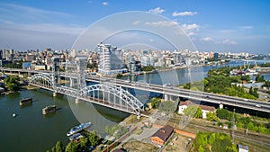 Aerial view to the Rostov-on-Don. Russia. Panorama