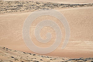 Aerial view to the sands of the desert