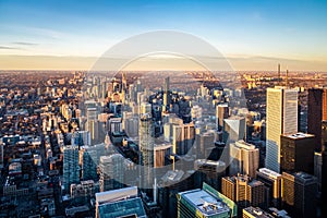 Aerial View of Toronto City - Toronto, Ontario, Canada