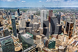 Aerial view of the Toronto skyline