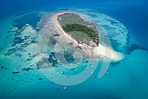 Aerial view of Prison island, Zanzibar photo