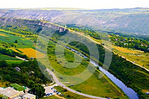 Aerial view of the Tourist Complex in Old Orhei Moldova