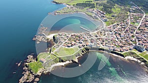 Aerial view town of Ahtopol, Burgas Region, Bulgaria