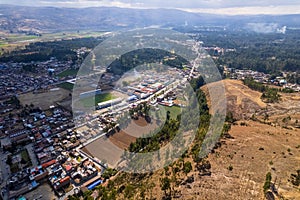 Aerial view of the town of ConcepciÃÂ³n in Junin photo