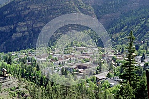 Aerial View of the Town Ouray, Colorado