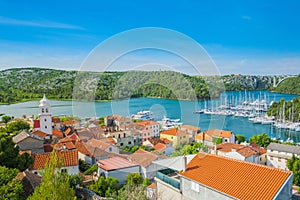 Town of Skradin in Dalmatia, Croatia