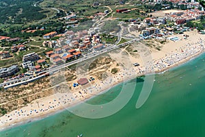 Aerial view of Town of Sozopol, Bulgaria