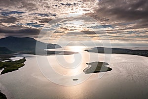 Aerial view of the Townland of Illancreeve, Lackaduff - County Donegal, Ireland