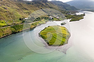 Aerial view of the Townland of Illancreeve, Lackaduff - County Donegal, Ireland