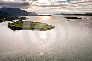 Aerial view of the Townland of Illancreeve, Lackaduff - County Donegal, Ireland