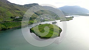 Aerial view of the Townland of Illancreeve, Lackaduff - County Donegal, Ireland