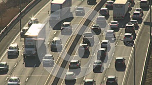 Aerial view of traffic on I-95 2 of 3