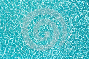 Aerial view transparent turquoise water. mosaic under the water.