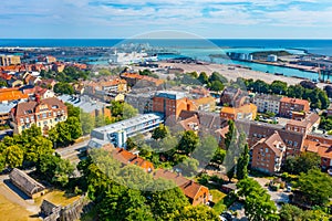 Aerial view of Trelleborg in Sweden