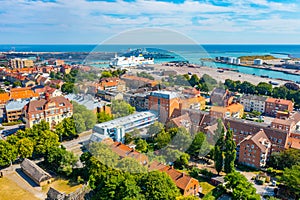 Aerial view of Trelleborg in Sweden