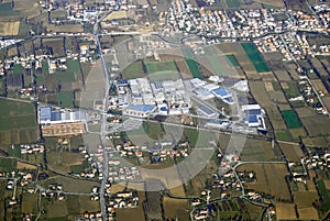 Aerial view at Treviso
