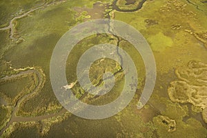 Aerial view of tributary photo