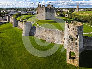 Aerial view. Trim Castle. county Meath. Ireland