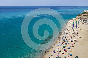 Aerial view of Tropea beach - Tropea, Calabria, Italy