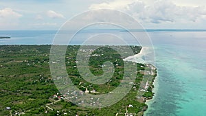 Aerial view of Tropical beach.