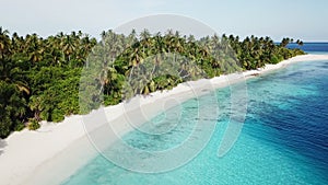 Aerial view of tropical island, Maldives