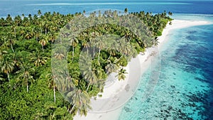 Aerial view of tropical island, Maldives