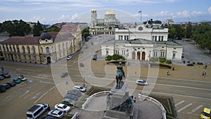 Aerial view of the Tsar Liberator Monument, Sofia, Bulgaria