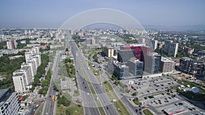 Aerial view of Tsarigradsko Chausse Shose, Sofia, Bulgaria